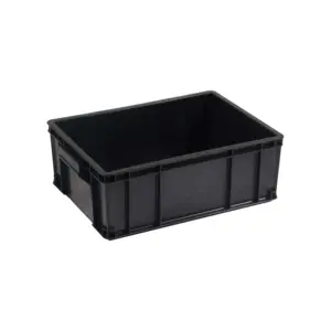 Caja de almacenamiento de PCB ESD Plástico conductor 420*310*150mm PP ESD PCB contenedor antiestático caja esd