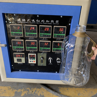 Machine de soufflage semi-automatique à 2 cavités facile à utiliser pour bouteilles en PET de 250 ml, 500 ml, 1 L, 2 L, 5 L