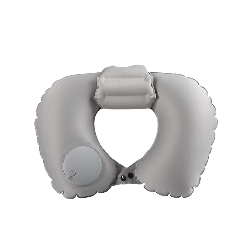 2021 New design Amazon Spandex U Shape Inflatable Neck Pillow