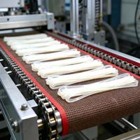 Bande transporteuse en maille de fibre de verre avec fil d'acier inoxydable recouvert de PTFE de qualité alimentaire 4*4mm, haute température, antiadhésive, pour sérigraphie et découpe
