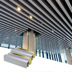 Nhà Máy Giá Dễ Dàng Để Cài Đặt Chống Cháy Xây Dựng Trang Trí Kim Loại Dải Trần Nhôm Tuyến Tính Trần - Product Image 5