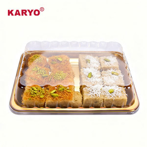 KYG-0038B nhà máy trực tiếp Trung Quốc Pastry óc chó giòn Pet hộp nhựa tùy chỉnh cấp thực phẩm Puff Biscuit bao bì khay - Product Image 1