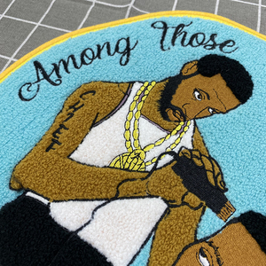 Vá hoodie cắt tóc các bản vá lỗi xúc xắc broderie parche sắt trên Huy hiệu lớn Chenille parches cho áo khoác - Product Image 3