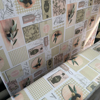 Nappe en PVC Imprimée de Haute Qualité, Imperméable et Lavable, Housse de Table Imprimée pour la Décoration Quotidienne Intérieure