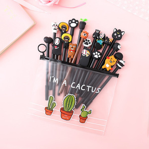 Kawaii Korean Style Cute Animal Silicone Gel <strong>Pen</strong> Creative Cartoon 0.38mm Signature <strong>Pen</strong> for School Office Stationery Supplie Bulk - Product Image 3