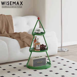 WISEMAX FURNITURE Modern Living Room Furniture Sofas End <strong>Table</strong> Plastic Three Levels Storage <strong>Table</strong> <strong>Christmas</strong> <strong>Trees</strong> for Home - Product Image 3