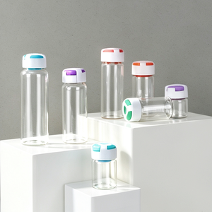 3ml 5ml 7ml 10ml 15ml 20ml 30ml Empty Clear Medical Glass <b>Bottle</b> Chemistry <b>Bottle</b> Health Care Cosmetic With Rubber <b>Stopper</b> - Product Image 2