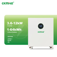 Système de stockage d'énergie solaire tout-en-un 10 kWh 51,2 V 5 kWh 25,6 V avec onduleur et batterie lithium LiFePO4 monophasé CKMINE Factory