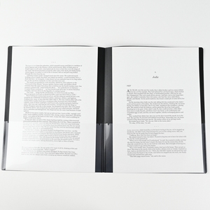 Thư mục hai túi màu đen cao cấp với in lụa và tùy chọn Logo tùy chỉnh - Product Image 4