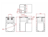 Pompe à air électrique à moteur CC sans balais, mini-pompe d'échantillonnage de gaz de laboratoire, pompe à diaphragme sous vide 24V, portable pour l'industrie automobile, OEM