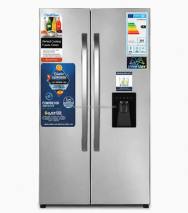 Réfrigérateur à portes françaises 608L avec distributeur d'eau, machine à glaçons, technologie Inverter, No Frost, commande tactile, 220-240V 50Hz, pour cuisine domestique - Product Image 3
