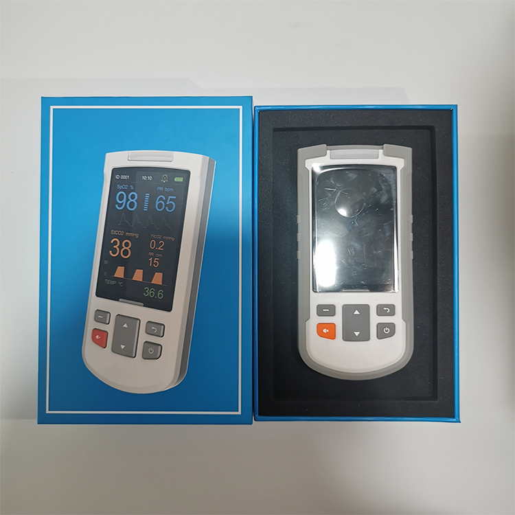 Monitor veterinario multiparámetro portátil Monitor de presión sanguínea de CO2 y O2 quirúrgico para animales Monitor veterinario para animales