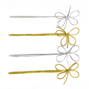 Quà Tặng kim loại sáng bóng bằng vàng và bạc-Đóng gói và trang trí có thể tùy chỉnh với các vòng đàn hồi ở nhiều kích cỡ - Product Image 5