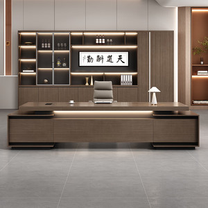 مكتب مدير تنفيذي كبير من مصنع قوانغدونغ بتصميم جديد من خشب إم دي إف للأثاث المكتبي والمنزلي - Product Image 3