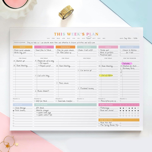 Bloc de Notas Semanal Personalizable Sin Fecha, Planificador Diario, Lista de Compras, Lista de Verificación, Notas Adhesivas Personalizables, Bloc de Memos - Product Image 2