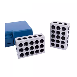 Dasqua High Precision Metric Size 2Pcs 23 Holes 25-50-75mm <strong>Parallel</strong> <strong>Blocks</strong> Clamping <strong>Block</strong> Set - Product Image 1