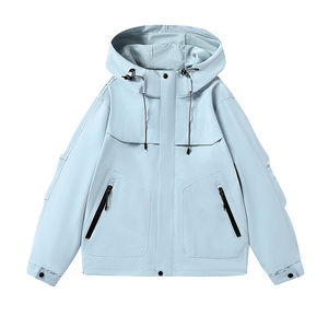 Chaqueta Deportiva para <span class=keywords><strong>Mujer</strong></span>, Impermeable, Ligera, Cortavientos, con Capucha, para Senderismo y <span class=keywords><strong>Montaña</strong></span> - Product Image 5
