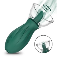 OEM Schneller Orgasmus Luftsaug-Vibrator mit Realistischer Zunge, Vibrierender Zungenstimulator, Erotikspielzeug für Frauen