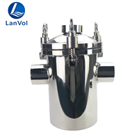 Filtre à cheveux en acier inoxydable 304SS pour piscine, pré-filtre à peluches avec jauge de niveau pour système de pompe de piscine