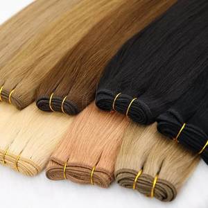 ผมต่อแบบแบนเนียนเรียบไร้รอยต่อ Genius Weft ผมแท้ 100% Remy  จัดเรียงเกล็ดผมอย่างสมบูรณ์แบบ  บางเฉียบ สำหรับร้านทำผม ขายส่ง - Product Image 1
