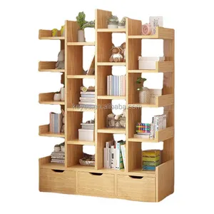 Bookcases Bookshelf Home Office Furniture Corner Wooden Book Shelf Rack Bookcases Wood For Living Room