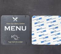 Chip NFC de 144 Bytes, Menú NFC Acrílico de 13.56MHz, Chip RFID Programable con URL, Placa Resistente al Agua con Adhesivo