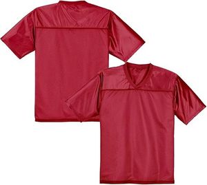 Maillot de football américain personnalisé pour jeunes, 100 % polyester, respirant, séchage rapide, vierge, pour entraînement, vente en gros - Product Image 4