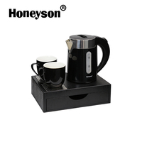 Ensemble bouilloire électrique Offres Spéciales et plateau à thé/café pour chambres d'hôtel Usage domestique direct du fabricant Fournitures d'hôtel