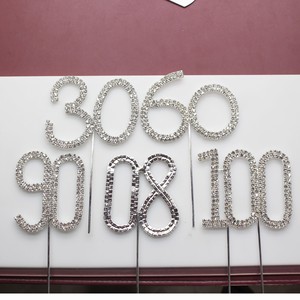 Di cristallo del cuore di rosa wedding cake <span class=keywords><strong>topper</strong></span> - Product Image 2