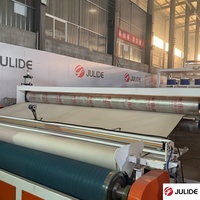 Machine de fabrication de rouleaux de bâches PVC rétroéclairées coniques à double vis co-rotative JULIDE sur mesure 510 GSM