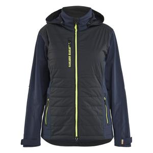 BLAKLADER - 473325138633XS Veste hybride femme Bleu marine foncé/Jaune-EAN 7330509960899 WORK JACKETS - Product Image 1