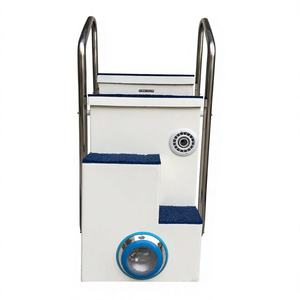 Pipeless Wall-Mounted Swimming <strong>Pool</strong> <strong>Filter</strong> <strong>with</strong> Integrated Stainless Steel Ladder &amp; LED Underwater Light - Product Image 3