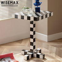Table basse de style moderne WISEMAX FURNITURE, design échiquier, MDF, style spécial, meubles de salon, table d'appoint