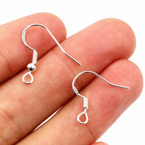 Lotto da 50 Pezzi Monachelle Placcate in <span class=keywords><strong>Argento</strong></span> Sterling <span class=keywords><strong>925</strong></span>, 21x16mm, Ganci per Orecchini e Chiusure per la Creazione di Gioielli all'Ingrosso - Product Image 5