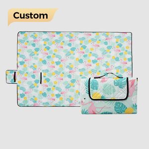 Tapis de pique-nique pliable personnalisé de haute qualité, imperméable, épais, à carreaux, résistant à l'humidité, pour l'extérieur - Product Image 1