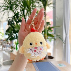Dễ Thương Nhỏ Màu Vàng Gà Búp Bê Mini Chick Kawaii Sang Trọng Mềm Mại Bền Ánh Sáng <span class=keywords><strong>Keychain</strong></span> 3D Hình Dạng Sinh Nhật Túi Quyến Rũ Mặt Dây Chuyền - Product Image 3