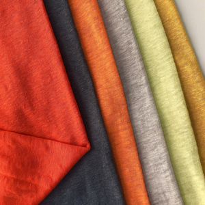 Vải lanh nguyên chất OEKO-TEX GOTS, vải dệt hữu cơ 100% lanh Pháp, cuộn vải dệt kim jersey dùng cho áo sơ mi - Product Image 2