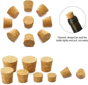 Tapered Cork Plugs Wine Bottle Wooden Bottle Cork Replacement Corks For Bar Home Restaurant