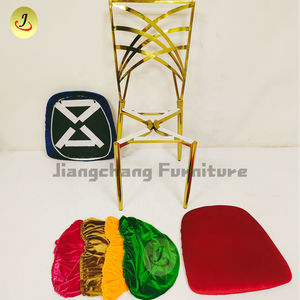 Chaises de mariage royal d'or chaises d'événement de caméléon d'acier inoxydable - Product Image 3