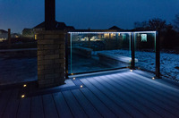 Isolation acoustique verre de sécurité extérieur led verre garde-corps encastré pour bâtiment commercial