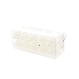 ENSEMBLE DE 20 BALLES EN PLASTIQUE, DIAM. 7CM, BLANC BRILLANT - Product Image 1