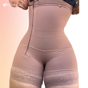 महिला स्लिमिंग पेट नियंत्रण पूर्ण शरीर शेपर उच्च कमर हिप और बट चोर पैंट संपीड़न प्लस आकार निजी लेबल Shapewear - Product Image 1