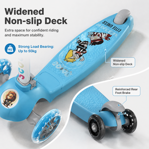 <span class=keywords><strong>Patinete</strong></span> Plegable Moderno para Niños, <span class=keywords><strong>Patinete</strong></span> Ligero de <span class=keywords><strong>3</strong></span> <span class=keywords><strong>Ruedas</strong></span> con <span class=keywords><strong>Ruedas</strong></span> LED de PU, Juguete Educativo para Deportes al Aire Libre <span class=keywords><strong>3</strong></span>-12 Años - Product Image 4