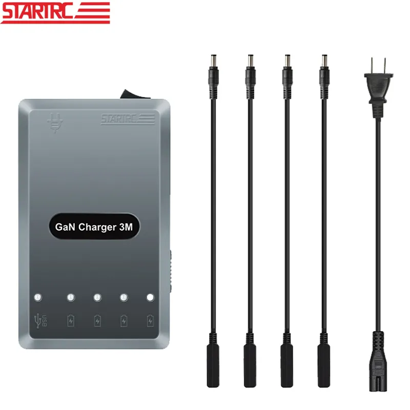STARTRC GaN 120W Smart Charge Battery Charger Constant Voltage 4 in 1 US/EU for DJI Mavic 3 Classic Drones Accessories