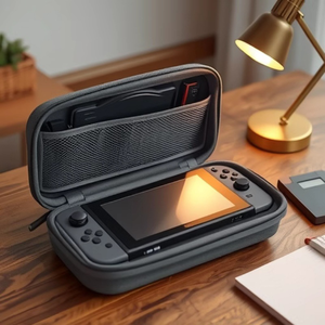 Kit de poignée en silicone pour Nintendo pour étui de voyage <span class=keywords><strong>Switch</strong></span> Housse de protection et sac de rangement pour accessoires d'écran Accessoire de jeu - Product Image 6