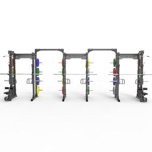 Máquina de <span class=keywords><strong>Poleas</strong></span> Cruzadas Multifuncional para Gimnasio, Equipo de Fitness con <span class=keywords><strong>Poleas</strong></span> Altas y Bajas, <span class=keywords><strong>Jaula</strong></span> de Sentadillas, Uso Comercial, Acero - Product Image 2