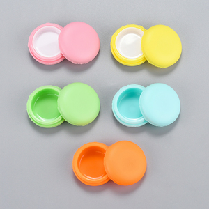 Mini pots cosmétiques en plastique PP multicolores en forme de macaron, 5g et 10g, pour le stockage de crème et de baume à lèvres, vente chaude - Product Image 2