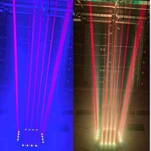 Thiết kế mới 4 mắt Đèn laser đỏ + RGB Chùm Đèn DJ - Product Image 5