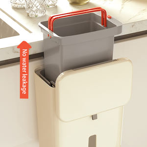 Cubo de <span class=keywords><strong>basura</strong></span> retráctil para cocina al por mayor, clasificación montada en la pared, cubo de <span class=keywords><strong>basura</strong></span> plegable para baño, suministros para el hogar - Product Image 5