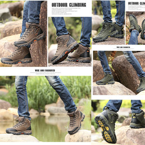 Best Quality <strong>Men</strong> Breathable <strong>Mens</strong> Outdoor Hiking <strong>Shoes</strong> Leather High Cut Boots - Product Image 4